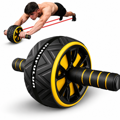 Fitness Ab Roller Wheel – Silent Abdominal Strength Trainer for Home Gym Exercise