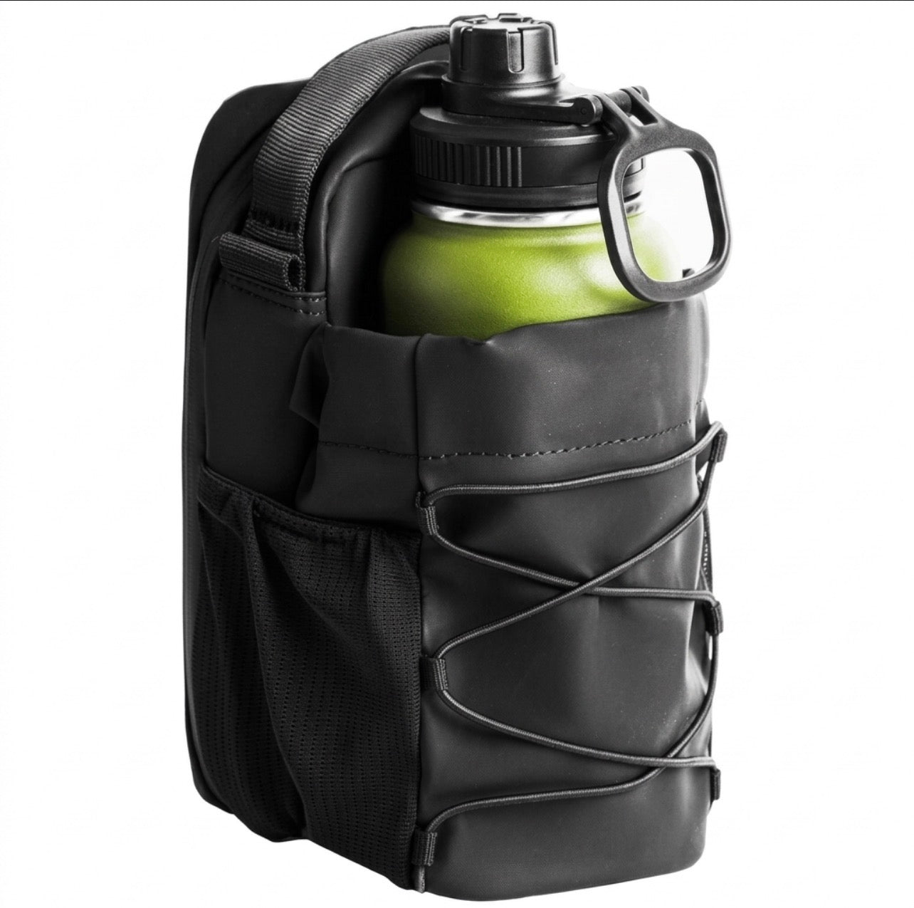 Magnetic Gym Bottle Holder Sling Bag – Portable Crossbody Water Bottle Carrier